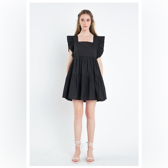 English Factory Black Mini Dress - Picture 5 of 5